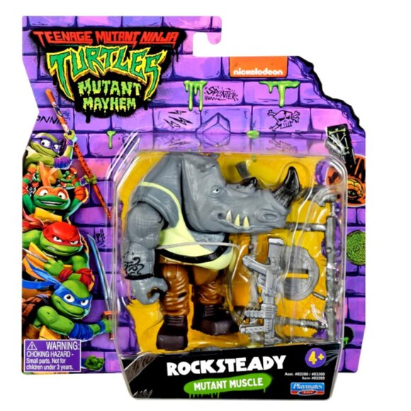 Teenage Mutant Ninja Turtles Mutant Mayhem Rocksteady - Picture 1 of 2